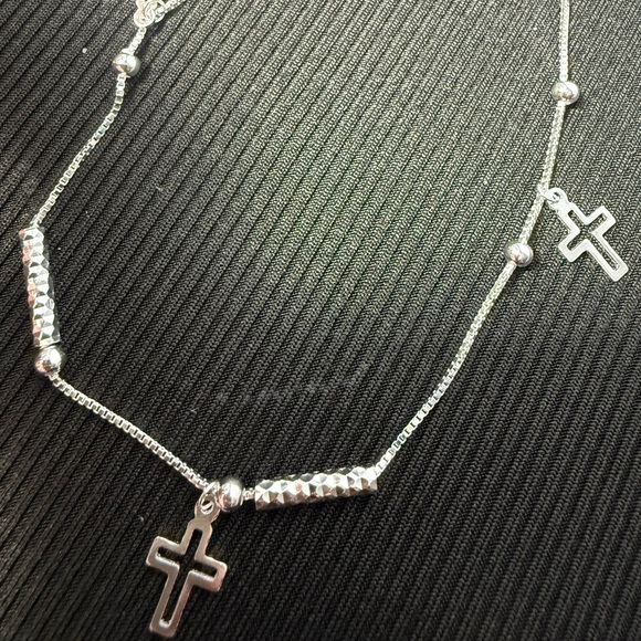 Jewelry - Anklet cross charm 9"